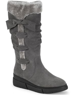 BareTraps Larenna Tall Wedge Boots - Gray