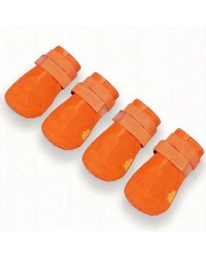 Aronkl Anti Slip Dog Boots For Large Breeds With Reflective Straps - Orange