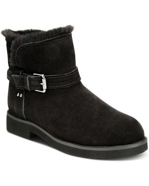 Style & Co. Korri Pull-on Buckled Winter Booties - Black