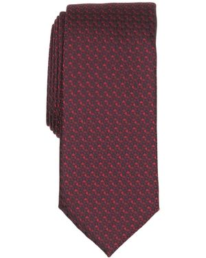 Alfani Lennox Geo Geometric-print Slim Tie - Purple