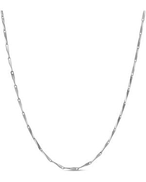 LuvMyJewelry Kiyoshi Mirror Twist Bar Chain Necklace - Metallic