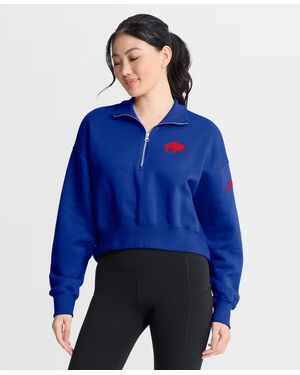 Nike New York Mets Primetime Phoenix Fleece Half-zip Sweatshirt - Blue
