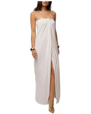 JLUXLABEL Heatwave Strapless Maxi Dress - White