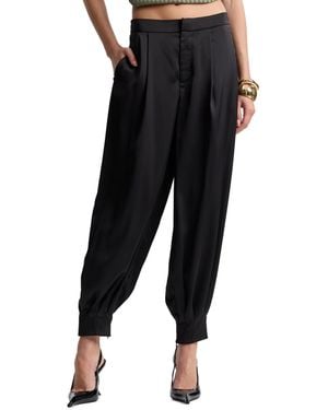 Avec Les Filles Pleated Balloon Pants - Black