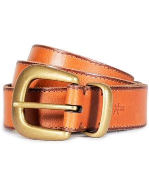 Frye Hardware Leather Belt - Orange