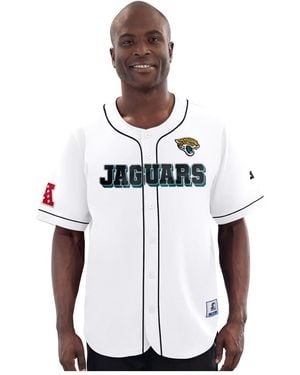 Starter Jacksonville Jaguars Relay Full-button Baseball Jersey - White