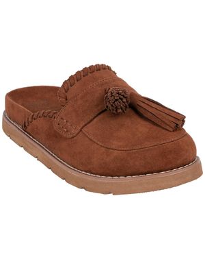 Gc Shoes Lenox Tassel Round-toe Platform Mule Clogs - Brown
