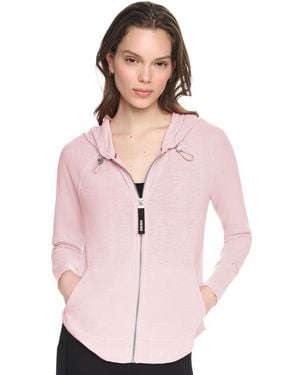 DKNY Sport Zip-front Hoodie Jacket - Pink