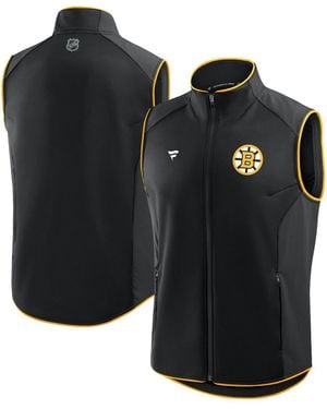 Fanatics Boston Bruins Authentic Pro Rink Full-zip Vest - Black