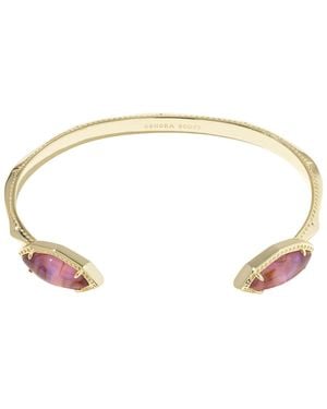 Kendra Scott 14k Gold-plated Ophelia Cuff Bracelet - White