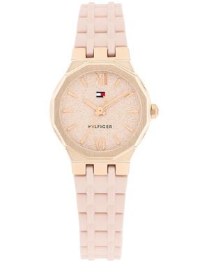 Tommy Hilfiger Quartz Silicone Strap Watch - White