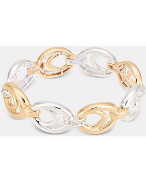 Anne Klein Linked Stretch Bracelet - White