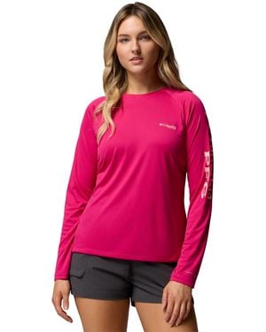 Columbia Pfg Tidal Tee Ii Omni-shade T-shirt - Pink