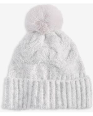 Style & Co. Cable Boucle Knit Beanie - White