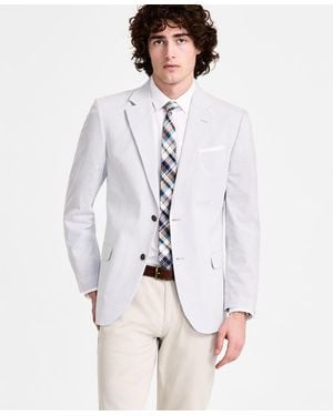Nautica Modern-fit Seersucker Sport Coats - Blue