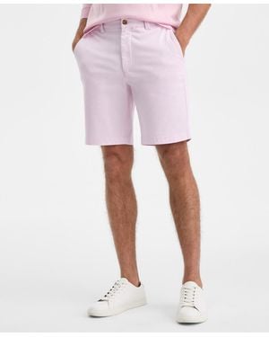 Club Room Regular-fit 9" 4-way Stretch Shorts - Pink