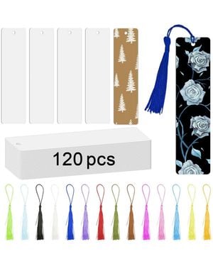 Gnuadz Sublimation Blank Aluminum Bookmarks - White