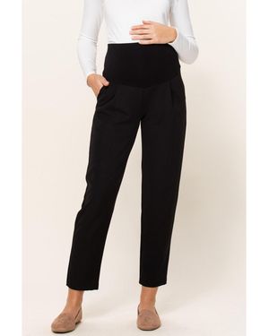Hello Miss Maternity Relax Fit Over The Belly Pants - Black