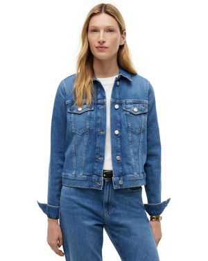 Tommy Hilfiger Slim-fit Collared Denim Jacket - Blue