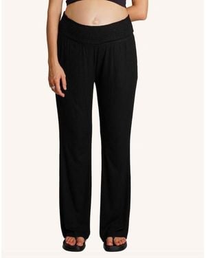 Nom Maternity Maternity Super Soft Rib Pant - Black