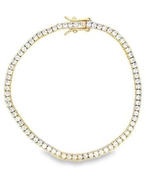 Bowood Lane Vermeil And Cubic Zirconia Bracelet - Black