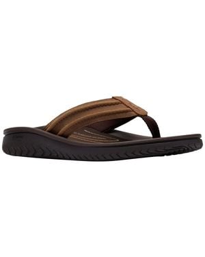 Clarks Wesley Surf Slip-on Sandals - Brown