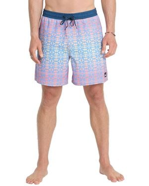 Quiksilver Mix Volley Swim Trunks - Blue