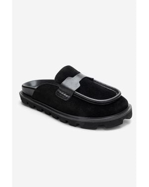 Forever & Always Shoes Vela Leather Slipper - Black
