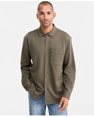 Sun & Stone Sun + Stone Knit Long-sleeve Shirt - Gray
