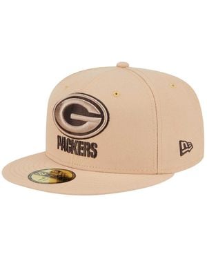 KTZ Green Bay Packers Candied Pecan 59fifty Fitted Hat - Natural