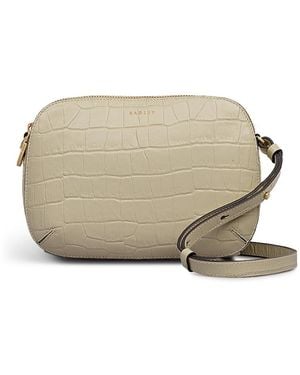 Radley Dukes Place Faux Croc Small Zip Top Crossbody Bag - Natural