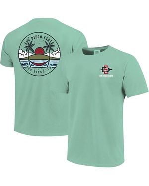 Image One And San Diego State Aztecs Scenic Comfort Colors T-shirt - Green