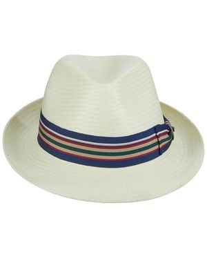 Scala Bu Toyo Fedora Ribbon Hat - Gray