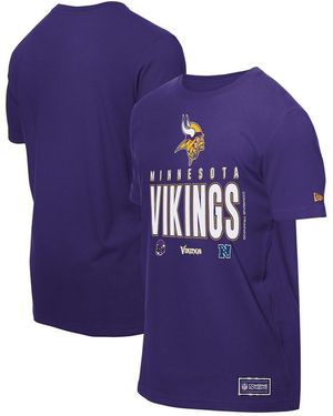 KTZ Minnesota Vikings 2025 Nfl Training Camp T-shirt - Purple