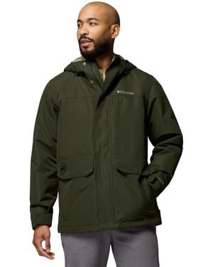 Columbia Landroamer Fleece-lined Waterproof Hooded Jacket - Green