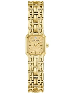 Bulova Goddess Of Time Sophia Stainless Steel Bracelet Watch 16mm - Metallic