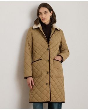 Ralph Lauren Faux-fur-collar Quilted Jacket - Natural