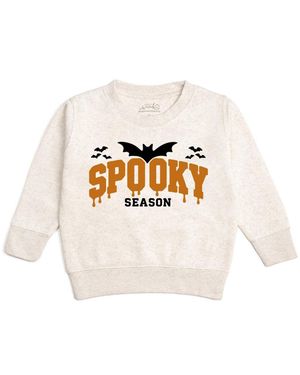 Sweet Wink Big Boys 10-12 Spooky Season Halloween Sweatshirt - White