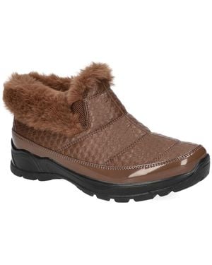 Easy Street Flurry Waterproof Booties - Brown