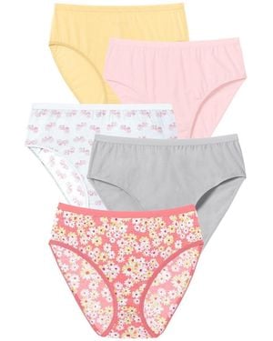 Comfort Choice Hi-cut Cotton Brief 5-pack - Pink