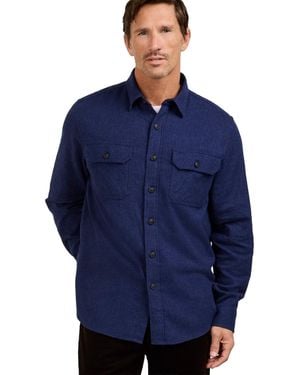 Pendleton Burnside Flannel Long-sleeve Shirt - Blue