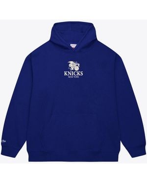 Mitchell & Ness New York Knicks Core Fleece Hoodie - Blue