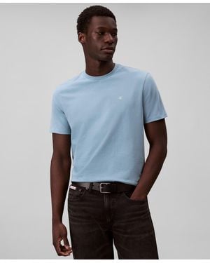 Calvin Klein Solid Crewneck T-shirt - Blue
