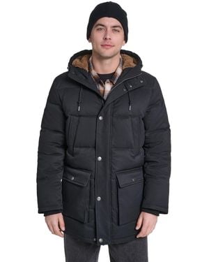 Levi's Classic-fit Quilted Parka Jacket - Black