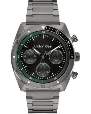 Calvin Klein Flex Stainless Steel Bracelet Watch 42mm - Gray