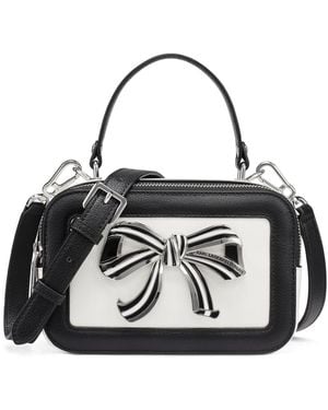 KARL LAGERFELD Simone Leather Small Crossbody Handbag - Black