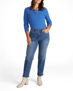 UNIVERSAL STANDARD Seine High Rise Straight Leg Jean 29 Inch - Blue