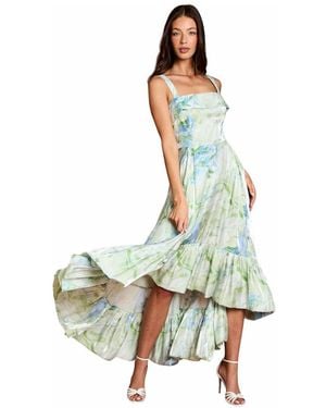 Coast Organza High Low Maxi Dress - White
