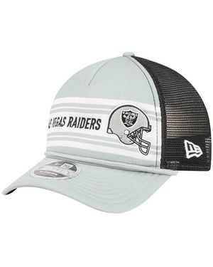 KTZ Las Vegas Raiders Linear A-frame 9forty Adjustable Hat - Gray