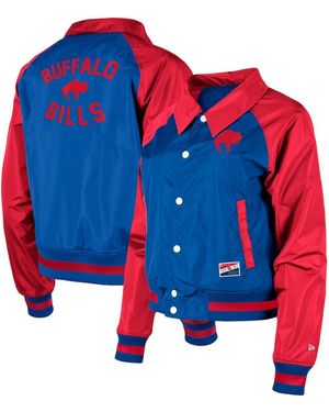 KTZ New England Patriots Coaches Raglan Full-snap Jacket - Red